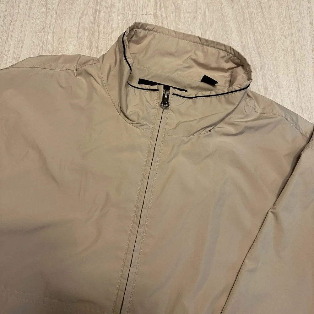 Greg Norman Collection Light Tan Windbreaker